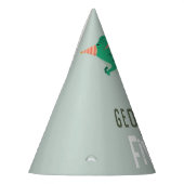 Boys Jungle Dinosaur T-Rex Kids Birthday パーティーハット (左)