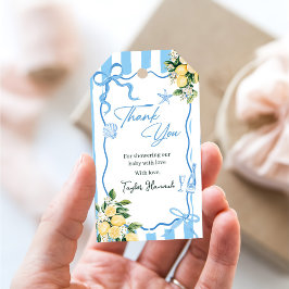 Boys Lemon Ciao Baby Italian Baby Shower ギフトタグ