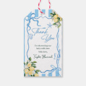 Boys Lemon Ciao Baby Italian Baby Shower ギフトタグ (正面)