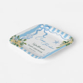 Boys Lemon Ciao Baby Italian Baby Shower ペーパープレート (傾斜あり)