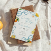 Boys Lemon Ciao Baby Italian Baby Shower 招待状