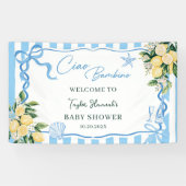 Boys Lemon Ciao Baby Italian Baby Shower 横断幕 (横)