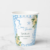 Boys Lemon Ciao Baby Italian Baby Shower 紙コップ (裏面)