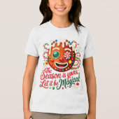 Boys' Magical Gingerbread Christmas Candy Cookie トライブレンドTシャツ (正面)