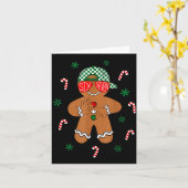 Boys Mens Christmas 6 7 Gingerbread Funny Meme Six カード (黄色い花)