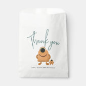 Boys Modern Cute Monster Alien Baby Shower フェイバーバッグ (正面)