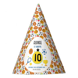 Boys Modern Sports Birthday Party | Game Day Theme パーティーハット