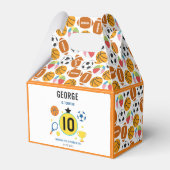 Boys Modern Sports Birthday Party | Game Day Theme フェイバーボックス (正面サイド)