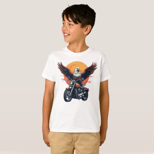 Boys Motorcycle Shirt Tシャツ (正面フル)