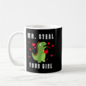 Boys Mr. Steal Your Girl - Cute Valentines Day Din コーヒーマグカップ (左)