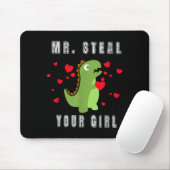 Boys Mr. Steal Your Girl - Cute Valentines Day Din マウスパッド (マウス)