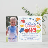 Boys O-fish-ally one birthday招待状 招待状 (スタンド正面)