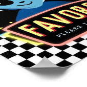 Boys Out Of This World Space Alien Favor Sign ポスター (角)