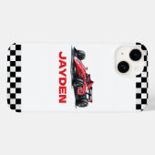 Boys Personalised Racing Car  Case-Mate iPhoneケース (裏面 (横))