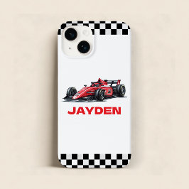 Boys Personalised Racing Car  Case-Mate iPhone 14ケース