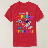 Boys Ready to explore Fifth Grade Back to School A Tシャツ (デザイン正面)