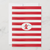 Boys Red Sound The Alarm Fire Truck Birthday 招待状 (裏面)