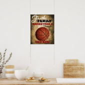 Boys Room Decor Basketball Personalized ポスター (キッチン)