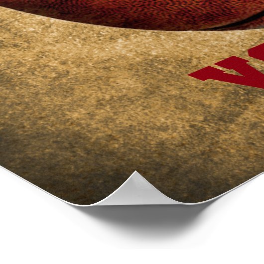 Boys Room Decor Basketball Personalized ポスター (角)