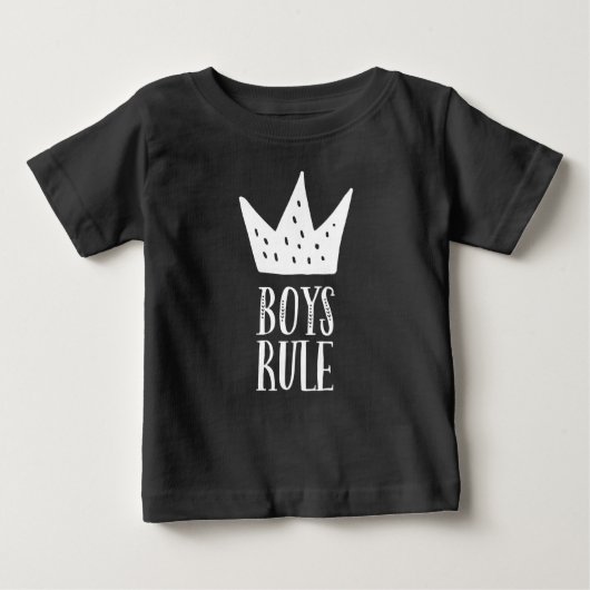 Boys rule ベビーTシャツ (正面)