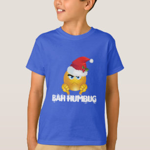 Boy's Santa Emoji Shirt Bah Humbug Tシャツ