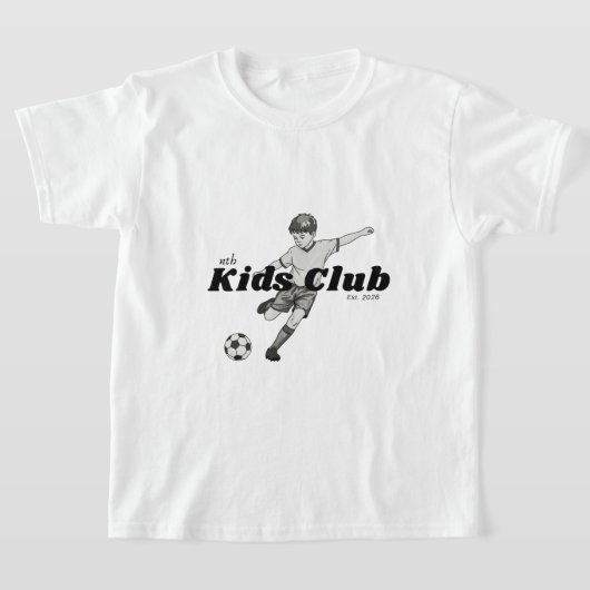 boys soccer kids club t-shirt tシャツ (レイダウン)