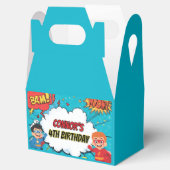 Boys Superhero Birthday Party Favor Box フェイバーボックス (オープン)