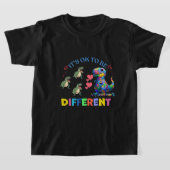 Boys' T-Shirts– It's OK to Be Different 🦕💖 Tシャツ (レイダウン)