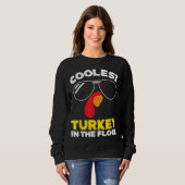 Boys Thanksgiving Turkey Day For Kids Toddlers Coo スウェットシャツ (正面フル)