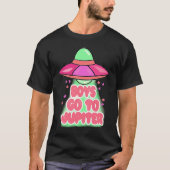 Boys To Jupiter Funny Alien Space Happy Valentines Tシャツ (正面)