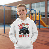 Boys Valentine Cute Monster Truck “Crushin’ Hearts