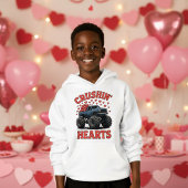 Boys Valentine Cute Monster Truck “Crushin’ Hearts