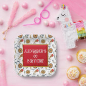 Boys viking birthday age 1 - 7 ペーパープレート (パーティー)