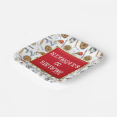 Boys viking birthday age 1 - 7 ペーパープレート (傾斜あり)