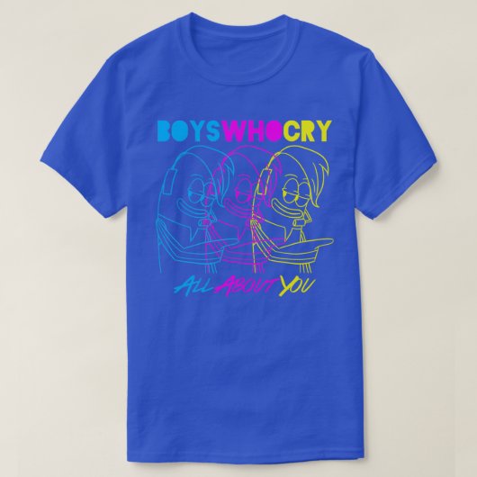 Boys Who Cry Cyan Magenta Yellow Tシャツ (デザイン正面)