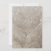 Boys Winter ONEderlandをテーマにした最初の誕生日パーティー 招待状 (裏面)