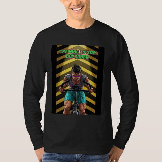 BoySober Retro Fitness Design Boy Sober Aerobic Sp Tシャツ (正面)
