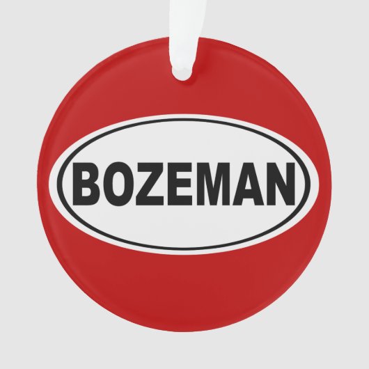 Bozemanモンタナ オーナメント (正面)