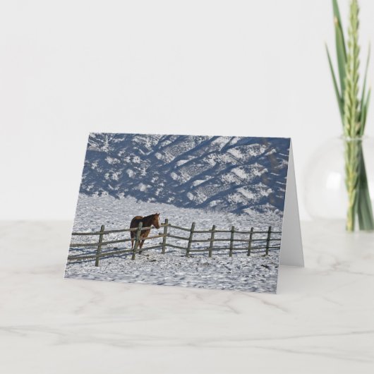 Bozeman、モンタナのクリスマス シーズンカード (正面)