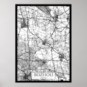 Bozhou China City Map ポスター (正面)