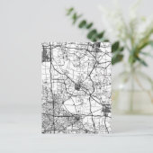 Bozhou China City Map ポストカード (スタンド正面)