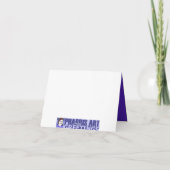 BPハッピーバースデーの叔父さんは縞で飾ります カード (裏面)