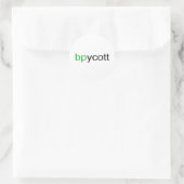 BPラウンドステッカーのボイコット ラウンドシール (バッグ)