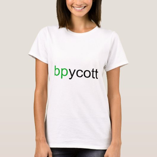 BPレディースTシャツのボイコット Tシャツ (正面)