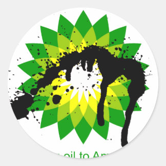 BP私達はアメリカの海岸に油を持って来ています ラウンドシール