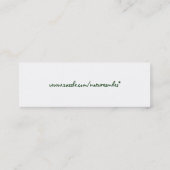 BP-バニーウサギのしおり スキニー名刺 (裏面)