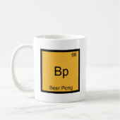 Bp - ビールポン おもしろ 化学元素記号 Tシャツ コーヒーマグカップ (左)