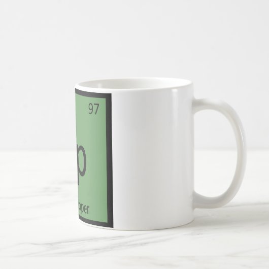 Bp – ベルペッパー化学周期表記号 コーヒーマグカップ (右)