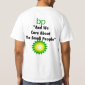 BP: "私達は白の小さい人々について"気になり、 Tシャツ (裏面)