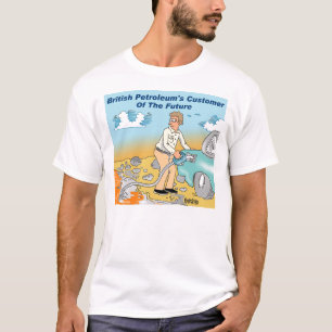 BP 英国石油(BP)の漫画のTシャツ Tシャツ